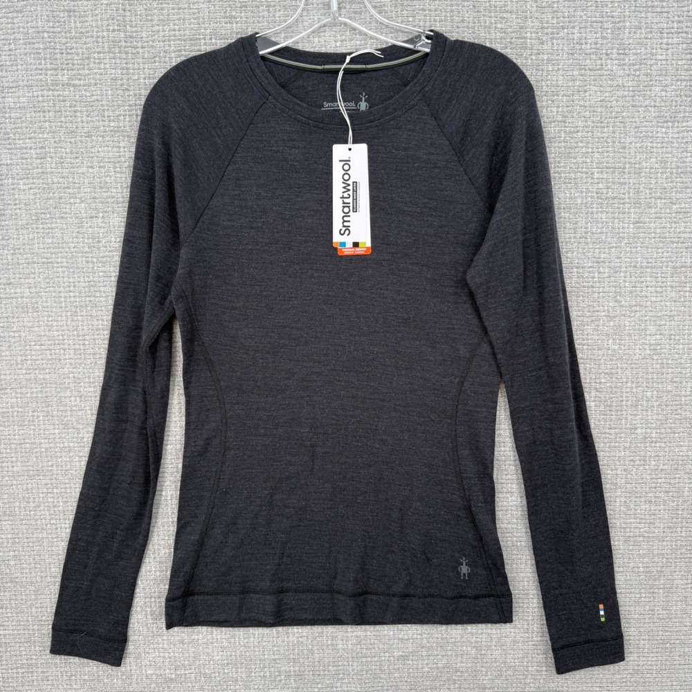 Smartwool Classic Thermal Merino Wool Base Layer Women M Charcoal Heather